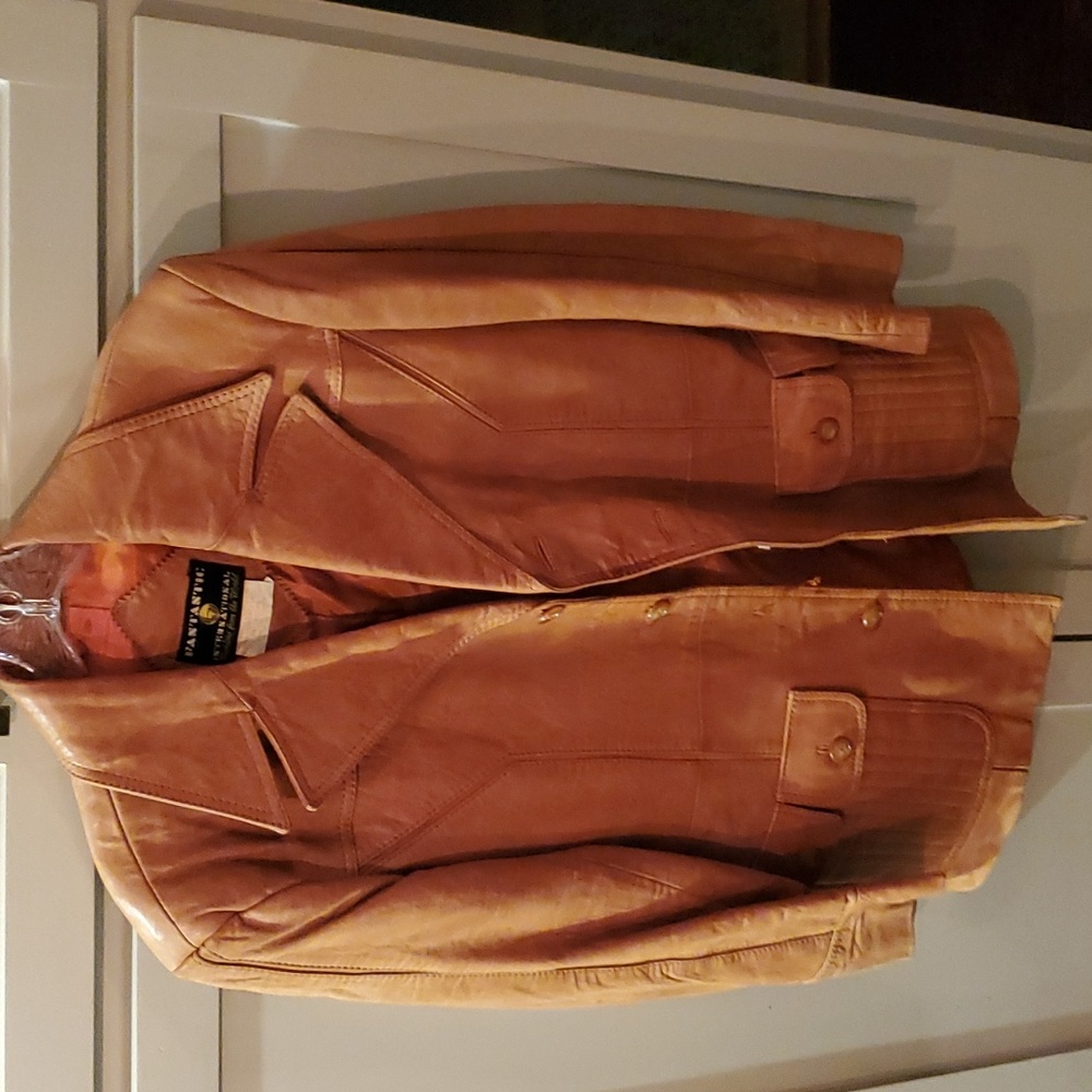 Vintage Leather sports coat size 38